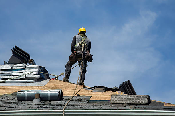 Professional Roofing technician working in Plymouth, VT